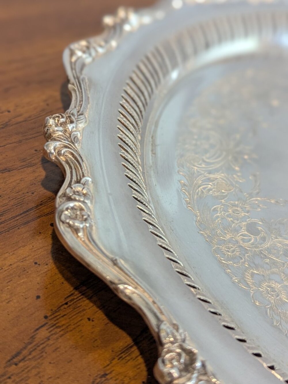 Wilcox American silver company American Rose 7371B Platter - Picture 12 of 13